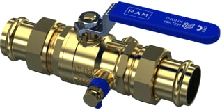 Raminex - Kogelafsluiter Kk 35X35 Profi Dn32 Aft
