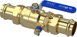 Raminex - Kogelafsluiter Kk 42X42 Profi Dn40 Aftap