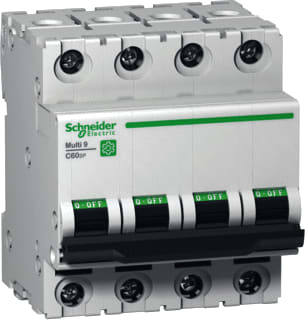 Schneider Electric - Installatieautomaat multi9 c60sp 4p d 2a 10ka