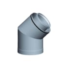 Ubbink - Rolux CLV Concentr. RGA/LTV hulpstuk 2 aansl. Clv125/200 Bocht 45Gr