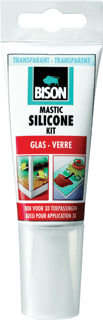 Bison - Afdichtingsmiddel Bison Siliconenkit Glas Transp