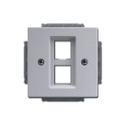 ABB Busch-Jaeger - Future Inzetplaat schakelmateriaal Cpl 2X Mj 216000-2 Alu