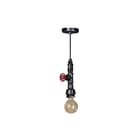 SCS - Fire Hose Pendelarmatuur fire h hang e27 zwart zil