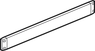Legrand - LCS2 Frontplaat voor kast/lessenaar Blindpan 19" 1He R9002