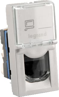 Legrand - LCS2 Mosaic Datacontactdoos twisted pair Outl 1Xftp Cat6 1M Alu