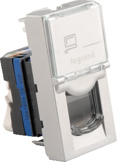 Legrand - LCS2 Mosaic Datacontactdoos twisted pair Outl 1Xutp Cat6 1M Alu