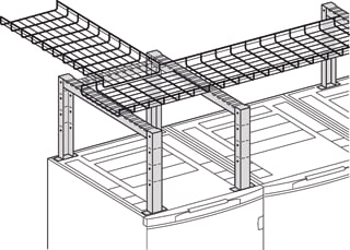 Legrand - LCS2 Profielsteun kabelladder steun 600mm voor op kast