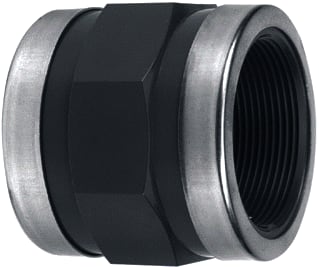 Wavin - FIP Magnum Fitting met 2 aansluitingen Pvc Sok Gr 1/2 Pn16 +Ring