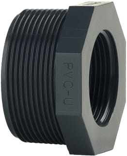 Wavin - FIP Magnum Fitting met 2 aansluitingen Pvc Vring 3/4"X3/8" Pn16