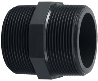 Wavin - FIP Magnum Fitting met 2 aansluitingen Pvc Draadnippel 1"X1" Pn16
