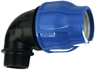 Wavin - FIP Magnum Fitting met 2 aansluitingen Pp Schrfkpp Knie90 25Bud16