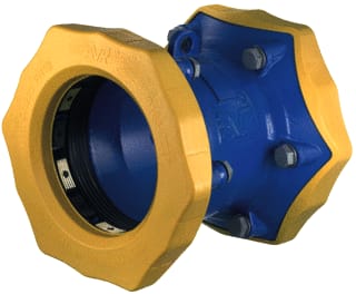 Wavin - Flexibele fitting m 2 aansluitingen Fitt2 48-71 Gas