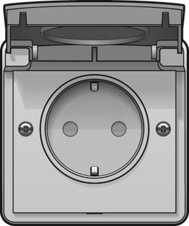 Niko - New Hydro Wandcontactdoos (WCD schakelmat.) Wcd Ra 1V Kv Hydro Gr