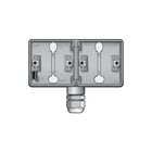 Niko - New Hydro Opbouwbak inbouwschakelmateriaal Wd Ondbak 2V H 1M20 Hydro