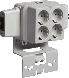Attema - Cable-mate AK2-S Opbouwdoos wand/plafond Ak2-S/Gz/Wik 5P(2+2)