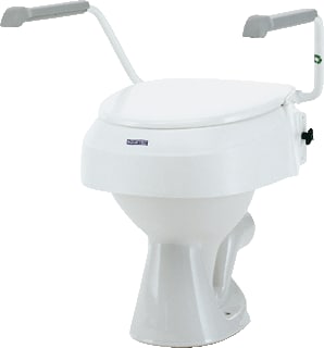 Invacare - Aquatec 900 Toiletverhoger Toiltvrh M/Arml Wit