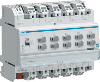 Hager - Tebis gebouwenautomatisering Ingangsmodule Binaire ingang bussysteem 10-V Txa310