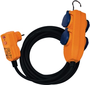 Brennenstuhl - Contactdooscombinatie Adapterkbl Fi Ip54 5M Zw