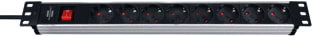 Brennenstuhl - Alu-Line Contactdooscombinatie Prem-L Techn Alu 8-2M+Sch