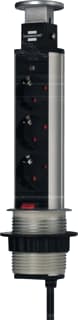 Brennenstuhl - Tower Power Contactdooscombinatie Twr Pwr Stkrds 3F 2M