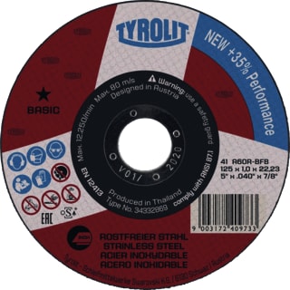 Tyrolit - BASIC Slijpschijf Drslpsch Hks Slp A60R-Bfb