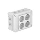 OBO - T-Box 100 Opbouwdoos wand/plafond T-Kabelds T100 Wcd 4V Wt