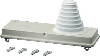 Hensel - Mi-verdelers Invoerplaat sparing kast/lessenaar Aanbflens 1X30-72Mm Fp70