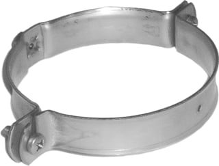Wavin - Tweedelige beugel rond Rvs Beugel 90Xm8