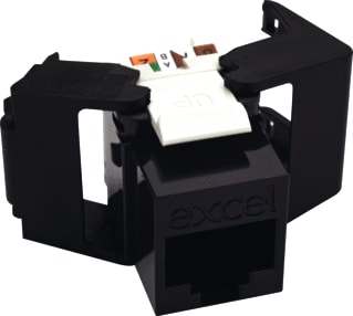 Excel - Low profile Modulaire connector Mj Utp 5E 100-202-Bk