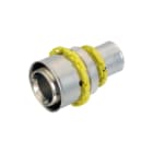 Comap - SKINpress Gas G7240V Fitting met 2 aansluitingen gas re/kop 20x2-16x2