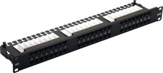 Excel - Patchpaneel twisted pair Cat6 48Pt 1U R/Ang Pcb Pat
