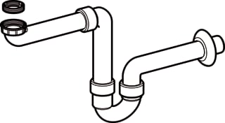 Geberit - P-, S-, beker sifon Buissifon 40Mm Wit 3/2X5/4