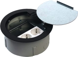 OCS - Rondo Vloercontactdoos I 2X230V+2Xleeg