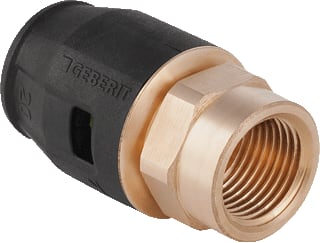 Geberit - Pushfit Fitting met 2 aansluitingen Overg Bi 25-1 Br