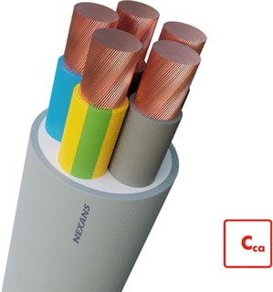 Nexans - Installatiekabel YMz1K Cca ULTRAFLEX Voedingskabel v/a 1 kV vaste aanleg Alsec Ymz1K Cca 5G95 Mt