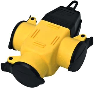 Kalthoff - Koppelcontactstop (geaard) koppcst ra 3v kd rub/geel