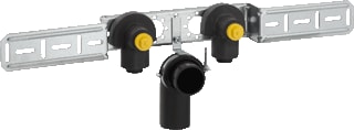 Geberit - Pushfit Muurplaat op beugel 2mrp/b afv 20-1/2
