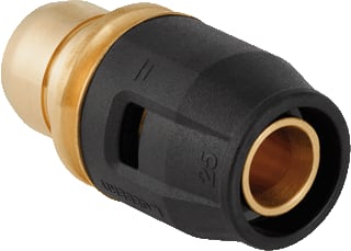 Geberit - Pushfit Fitting met 2 aansluitingen aansl/m 25x28 push