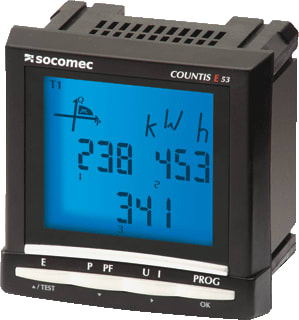 Socomec - COUNTIS E50 96x96 Elektriciteitsmeter Count E50 3F4Lx5A 96+P