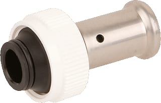 Henco - 19PK Fitting met 2 aansluitingen Kunst Re Kopp 16X3/4Ec