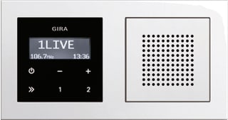 Gira - E2 Overige elektr. elemntn schakelmat. Radio Inbcompl Rds Zwg