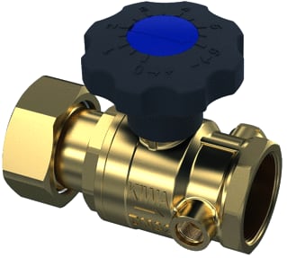 Raminex - S.28 Kogelafsluiter kogelkr dn32 3/2wx5/4bi