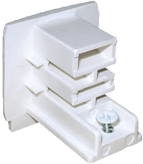 Lumiko - Euro Elektr. toebeh. v verlichtingsarm. Klem 3F Rail Eindkap Wt