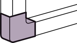 Legrand - DLP Snap on Verticaal hoekstuk wandgoot Snapon Pl Hoek 075601