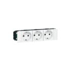 Legrand - Mosaic Wandcontactdoos (WCD schakelmat.) Geel Wcd Ra 3V Kv Dlp Moic Wt