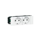 Legrand - Mosaic Wandcontactdoos (WCD schakelmat.) Geel Wcd Ra 2V Kv Dlp Moic Wt