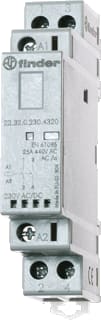 Finder - 22 Met LED Installatiehulpschakelaar modulair Magn Indu 2M/25A/24Vuc