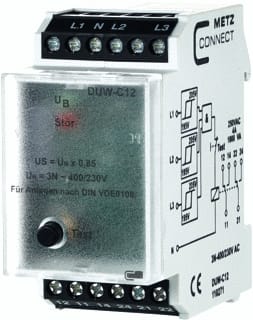 Metz Connect - CCFAA Fasebewakingsrelais Relais Duw-C12 3X230V
