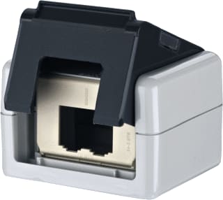 Metz Connect - E-DAT Datacontactdoos twisted pair Modul Ip20 Ap-Beh Gri