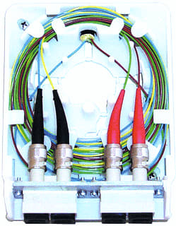 Metz Connect - OpDAT Datacontactdoos glasvezel 4 Ap St Mm Ph-Br Rw